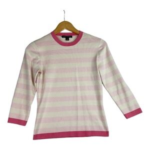 Banana Republic Pink Stripped Sweater Size Small‎